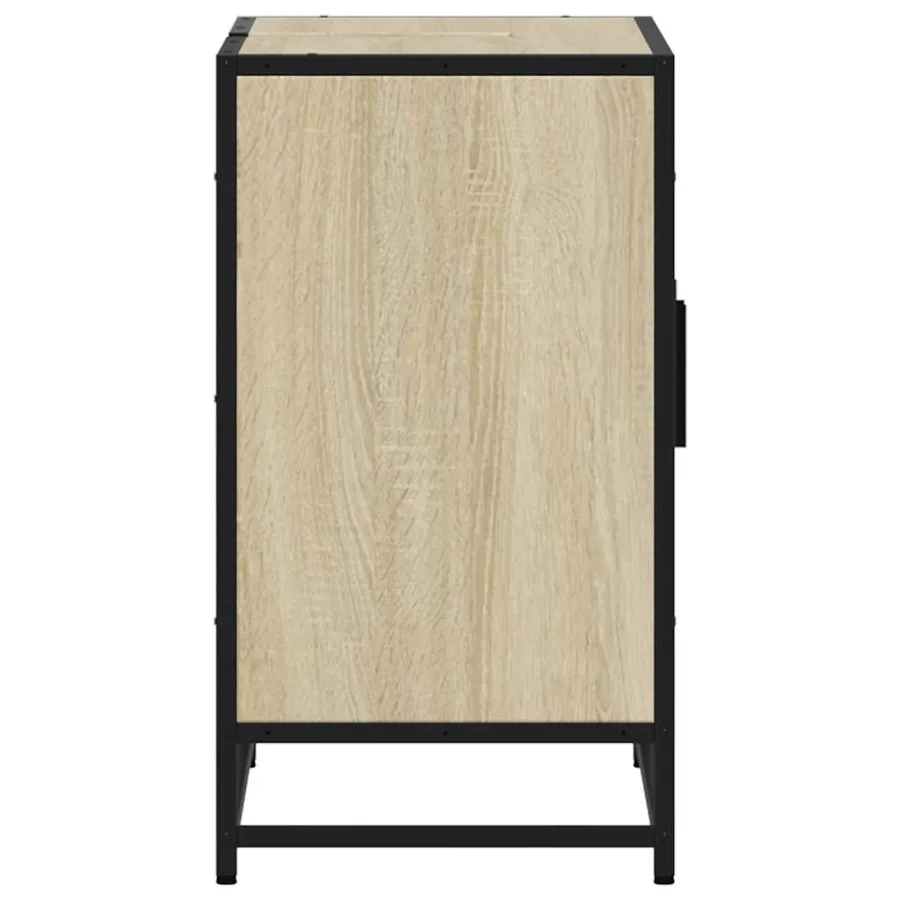 Meuble de salle de bain avec lavabo Chêne Sonoma 90 x 33 x 60 cm Bois d'ingénierie - 6