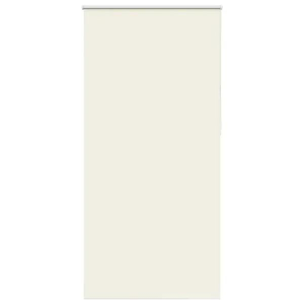 Store enrouleur occultant blanc cassé 115x210 cm largeur tissu