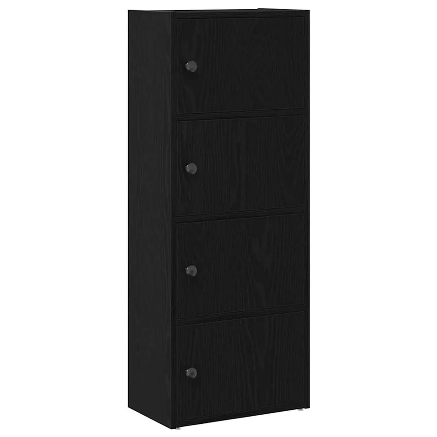 Bibliothèque chêne noir 40x24x102 cm bois d'ingénierie - 2