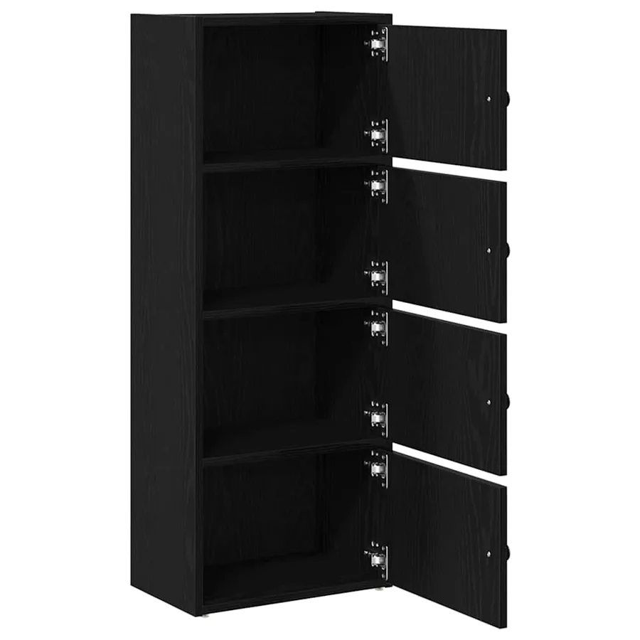 Bibliothèque chêne noir 40x24x102 cm bois d'ingénierie - 5
