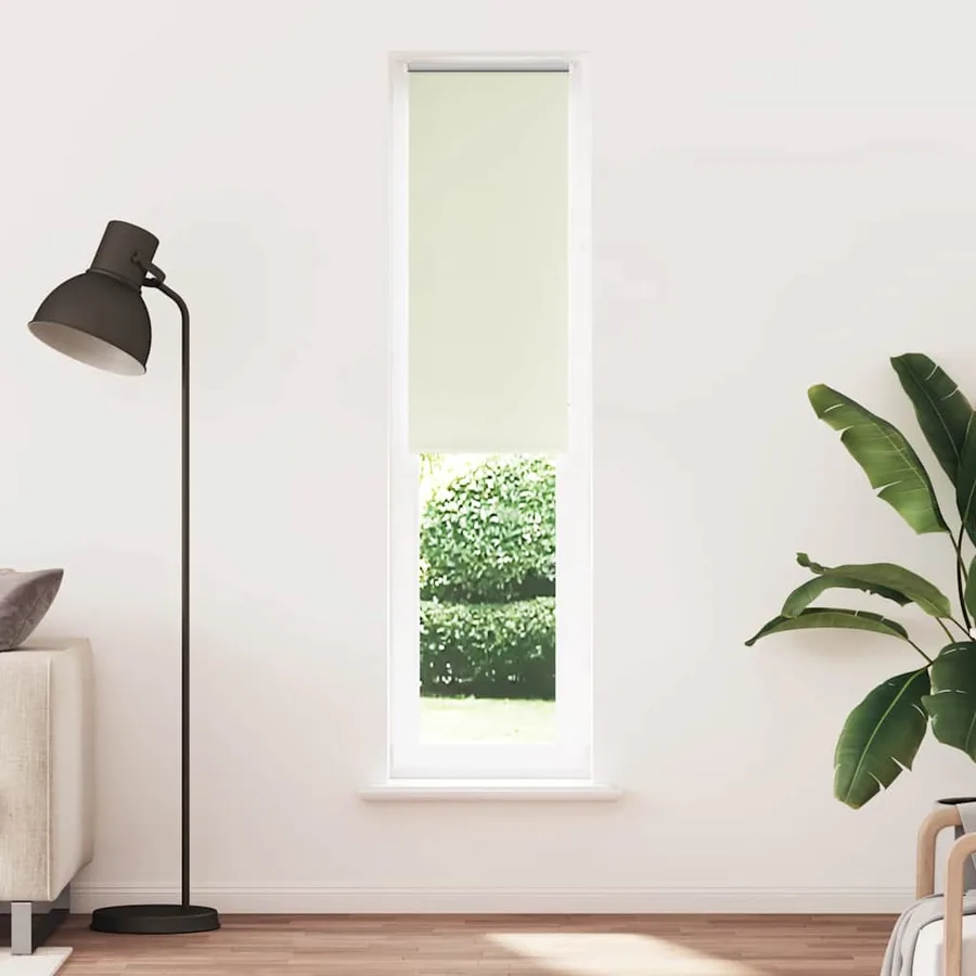 Store enrouleur occultant blanc cassé 50x210cm largeur du tissu - 2