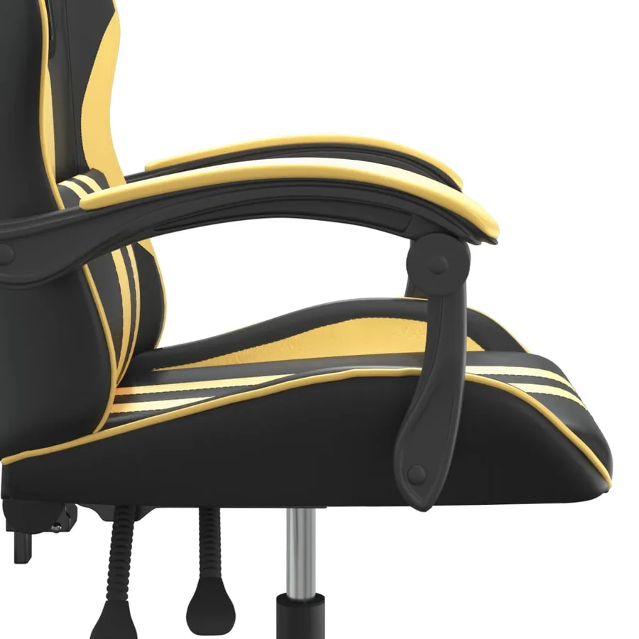 Chaise de jeu Noir et doré Similicuir - 10