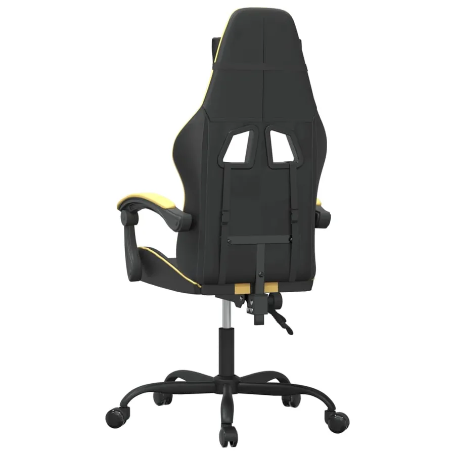 Chaise de jeu Noir et doré Similicuir - 5