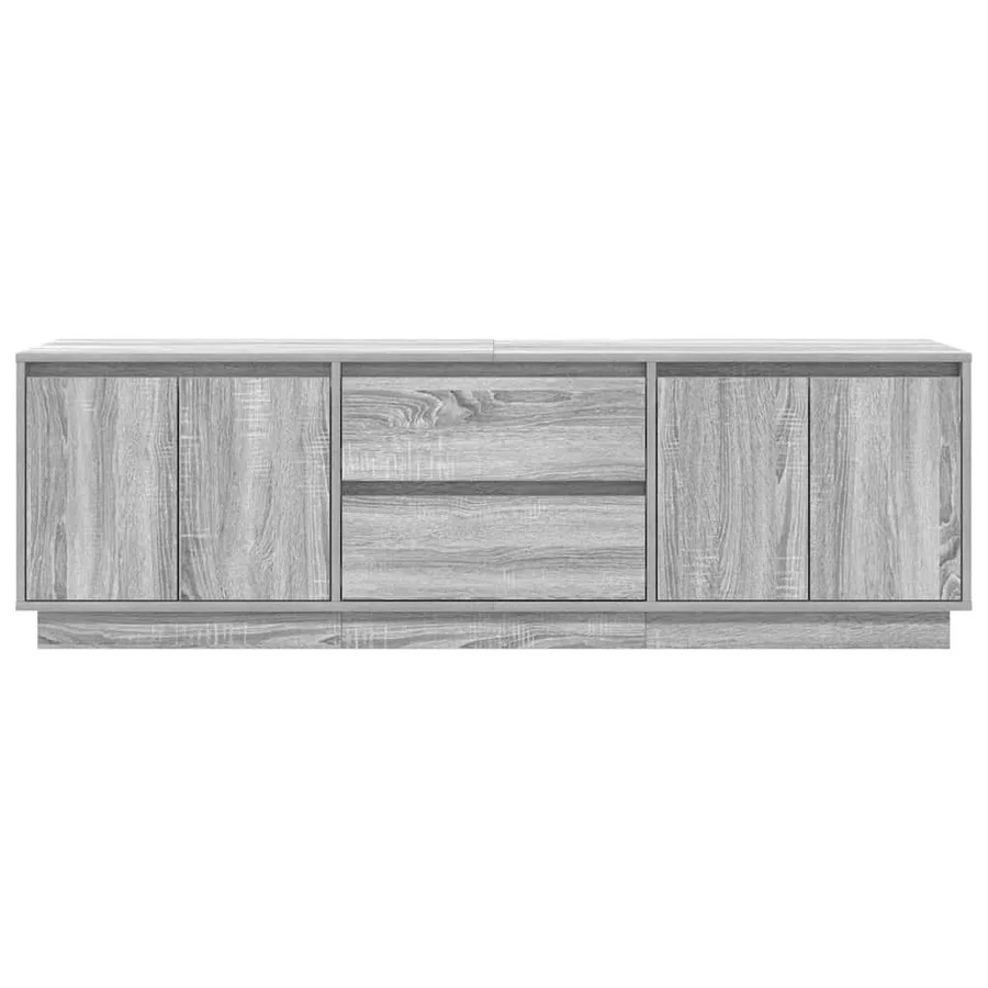 Meuble TV avec lumières LED sonoma gris 160,5x41x50 cm - 7
