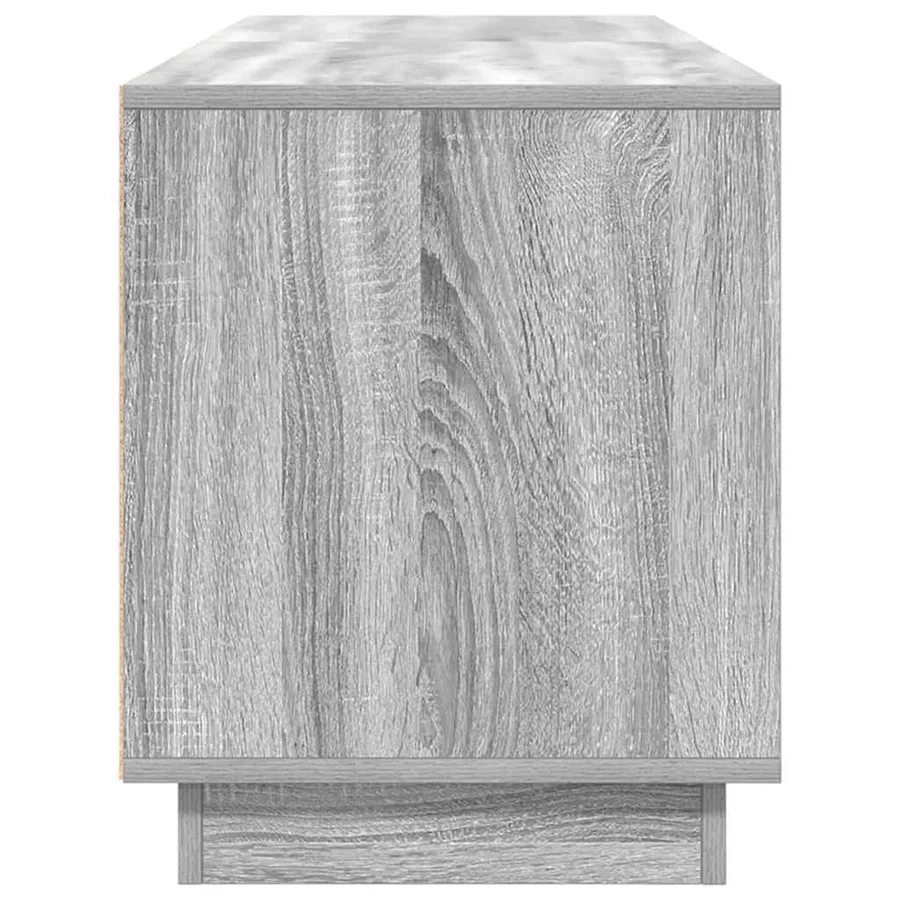 Meuble TV avec lumières LED sonoma gris 160,5x41x50 cm - 8