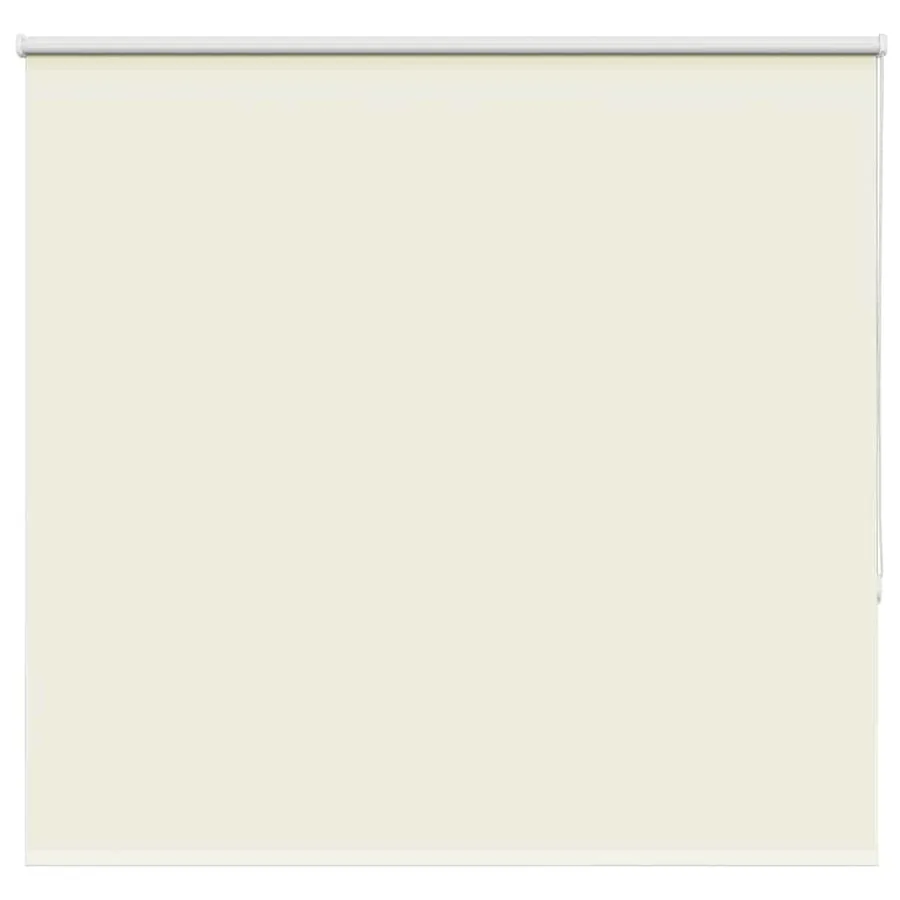 Store enrouleur occultant blanc cassé 150x175 cm largeur tissu