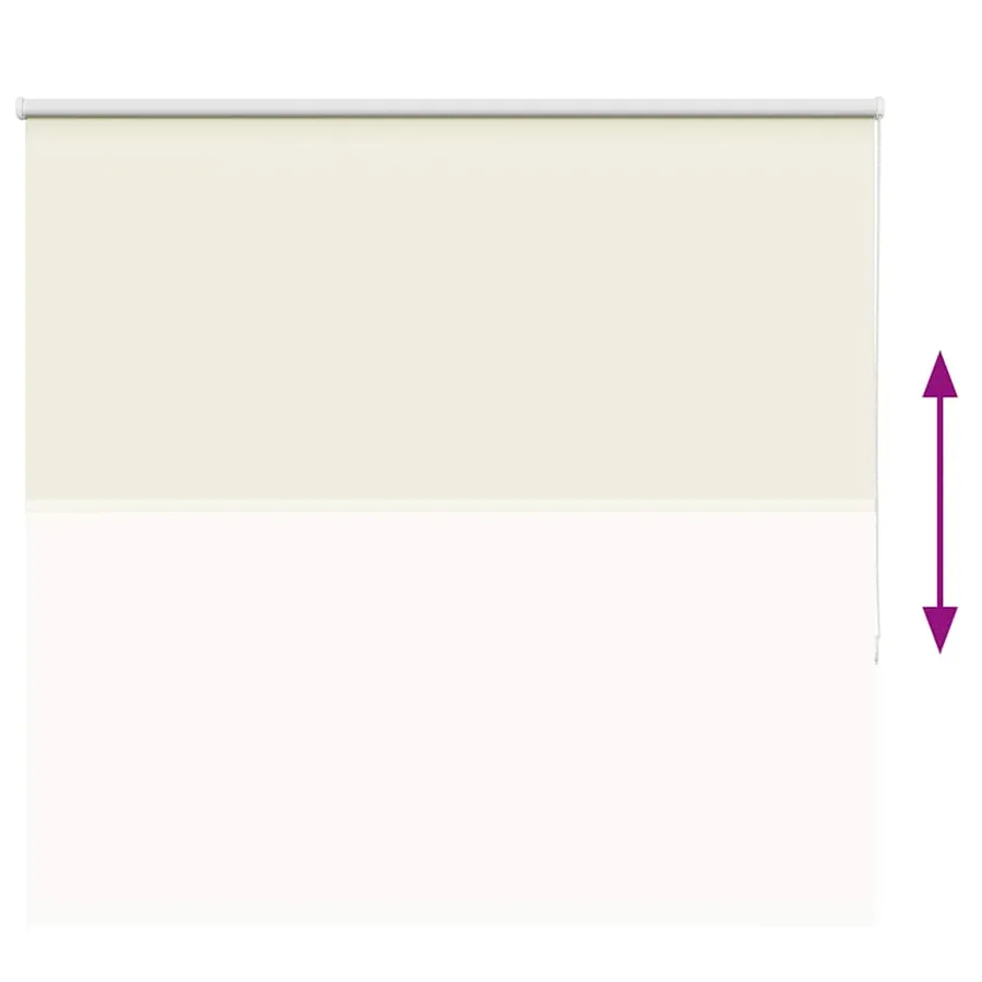 Store enrouleur occultant blanc cassé 150x175 cm largeur tissu - 9