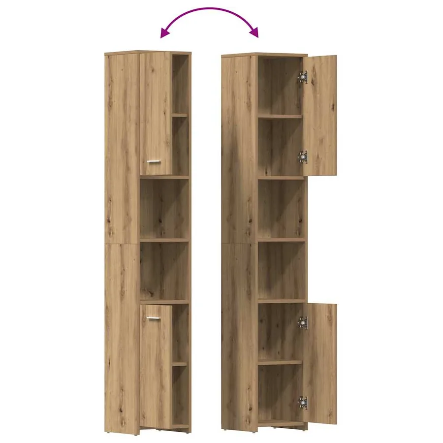 Ensemble de meubles salle de bain 3 pcs bois d'ingénierie - 8