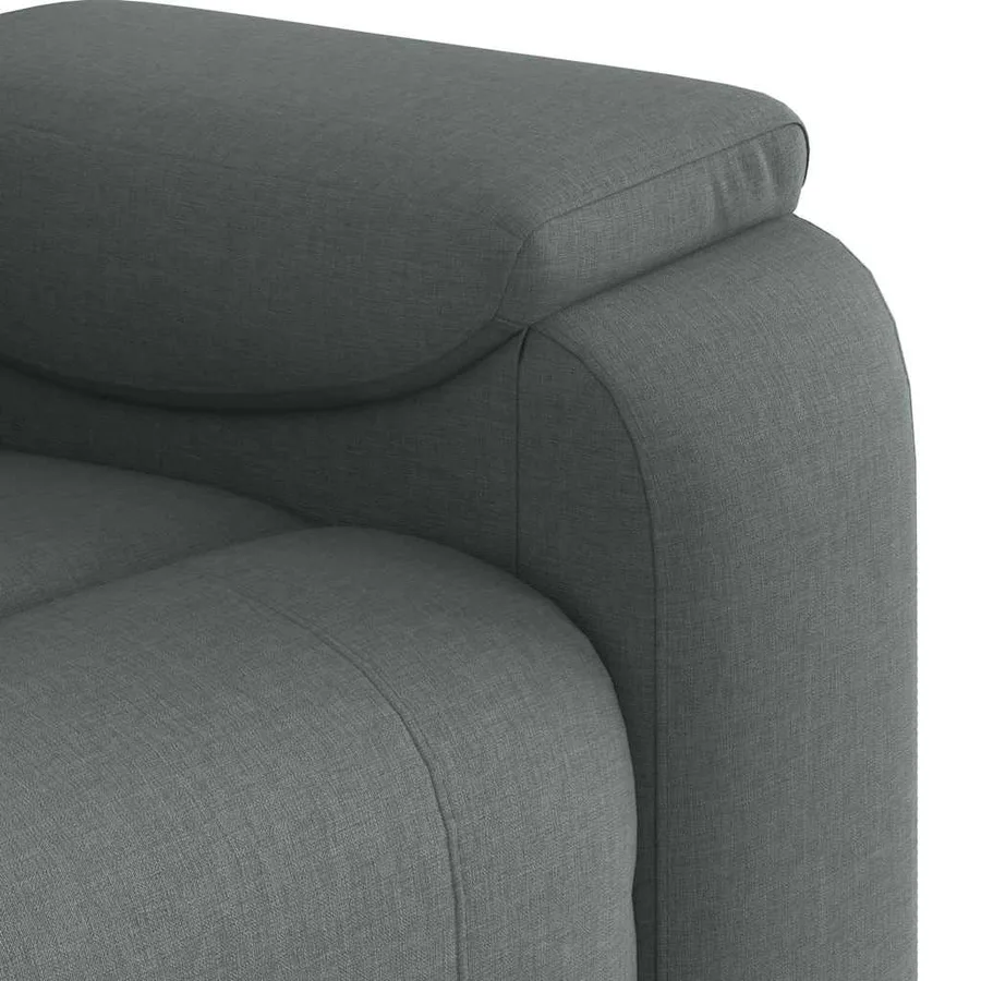 Fauteuil de massage inclinable Gris foncé Tissu - 10