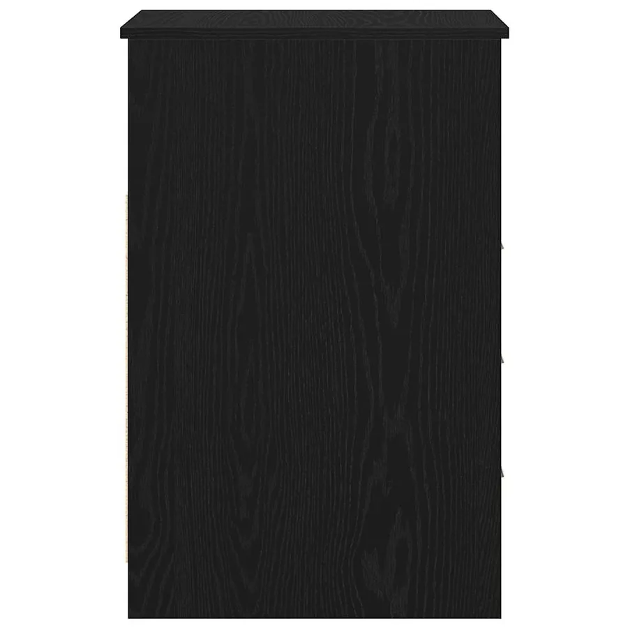 Meuble à tiroirs en chêne noir 40x50x76 cm bois d'ingénierie - 7