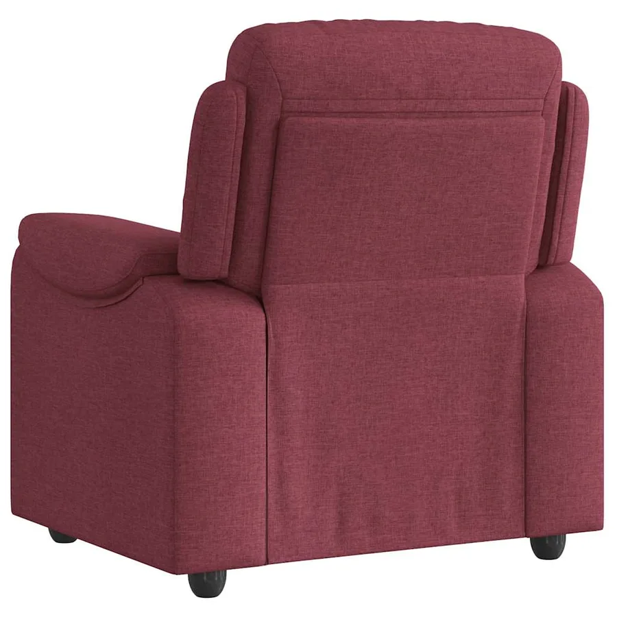 Fauteuil inclinable Rouge bordeaux Tissu - 5