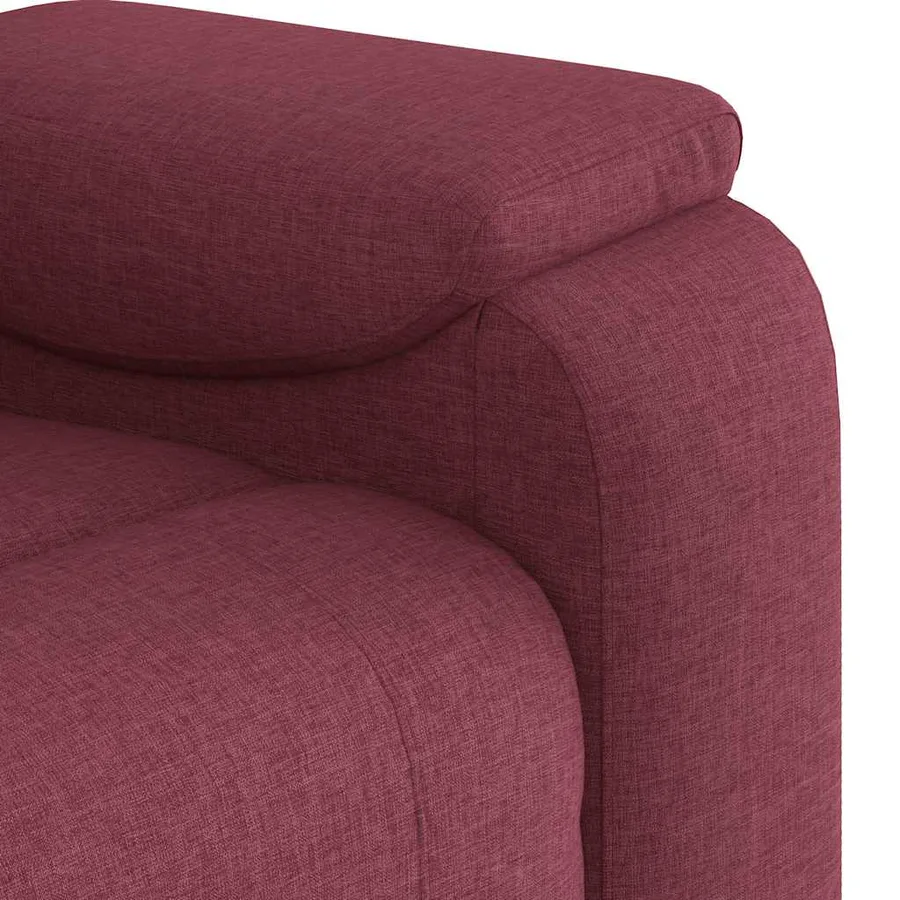 Fauteuil inclinable Rouge bordeaux Tissu - 8