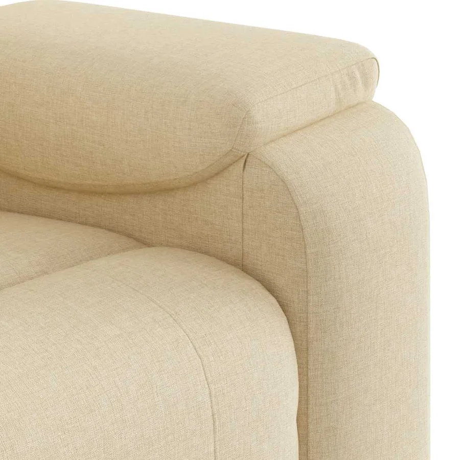 Fauteuil inclinable Crème Tissu - 8