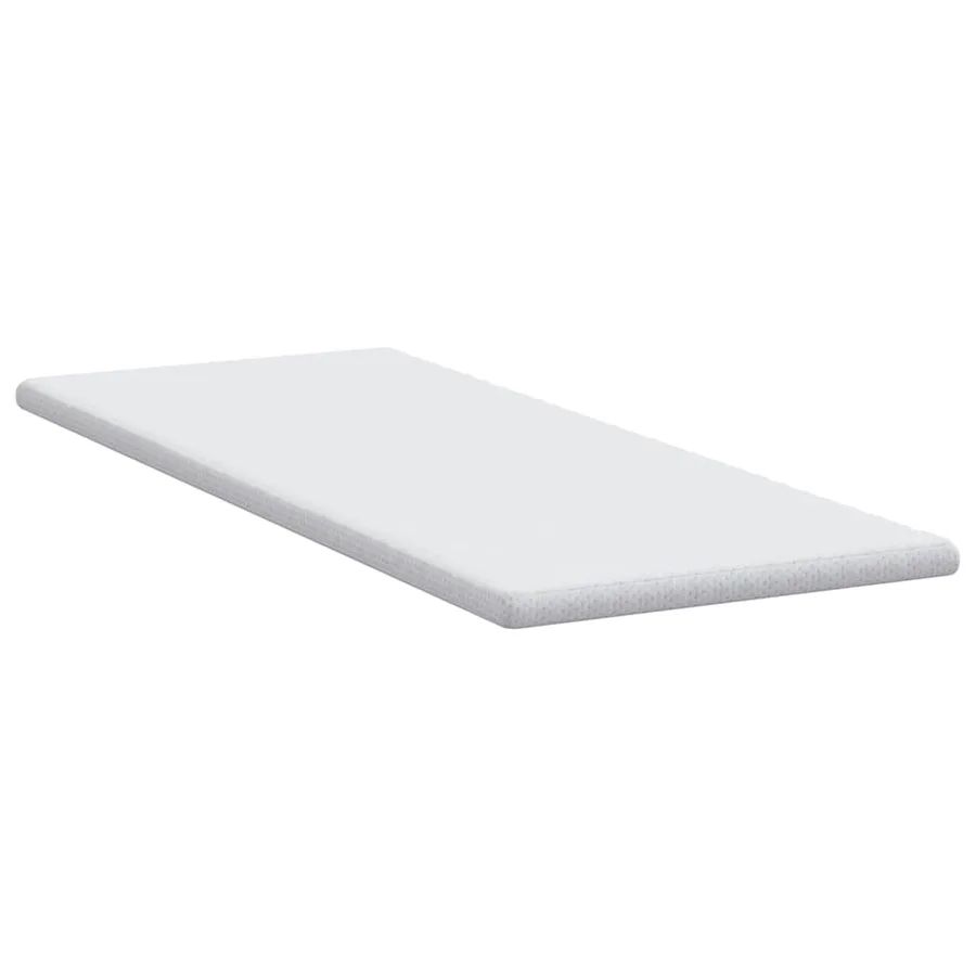 Surmatelas Blanc 80 x 200 cm Tissu Jacquard - 5
