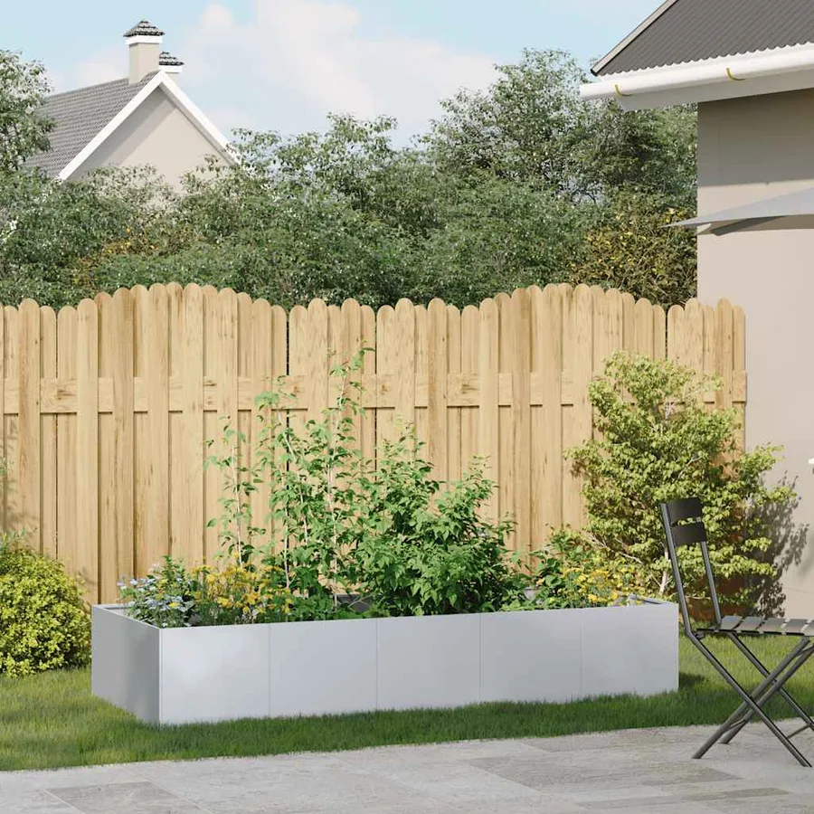 Jardinière 200x80x40 cm acier galvanisé - 3