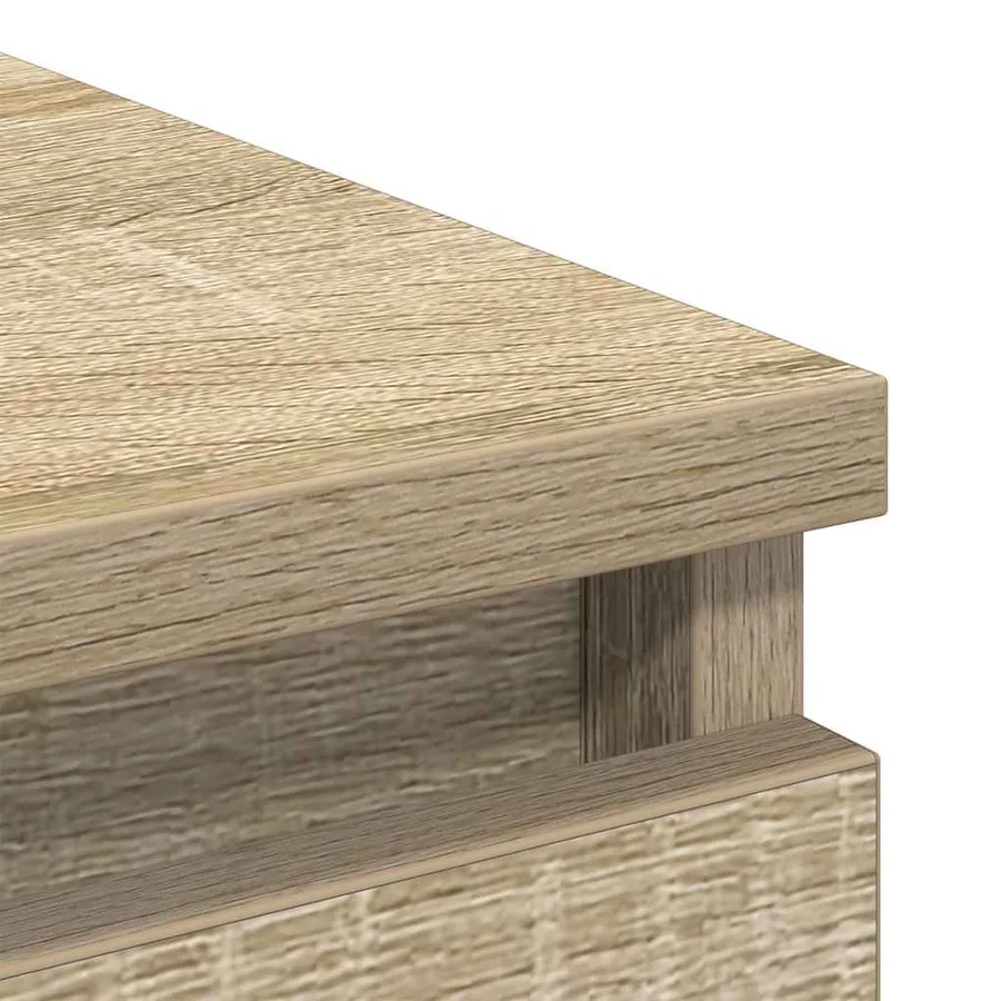 Buffet chêne sonoma 37,5x35x76 cm bois d'ingénierie - 9
