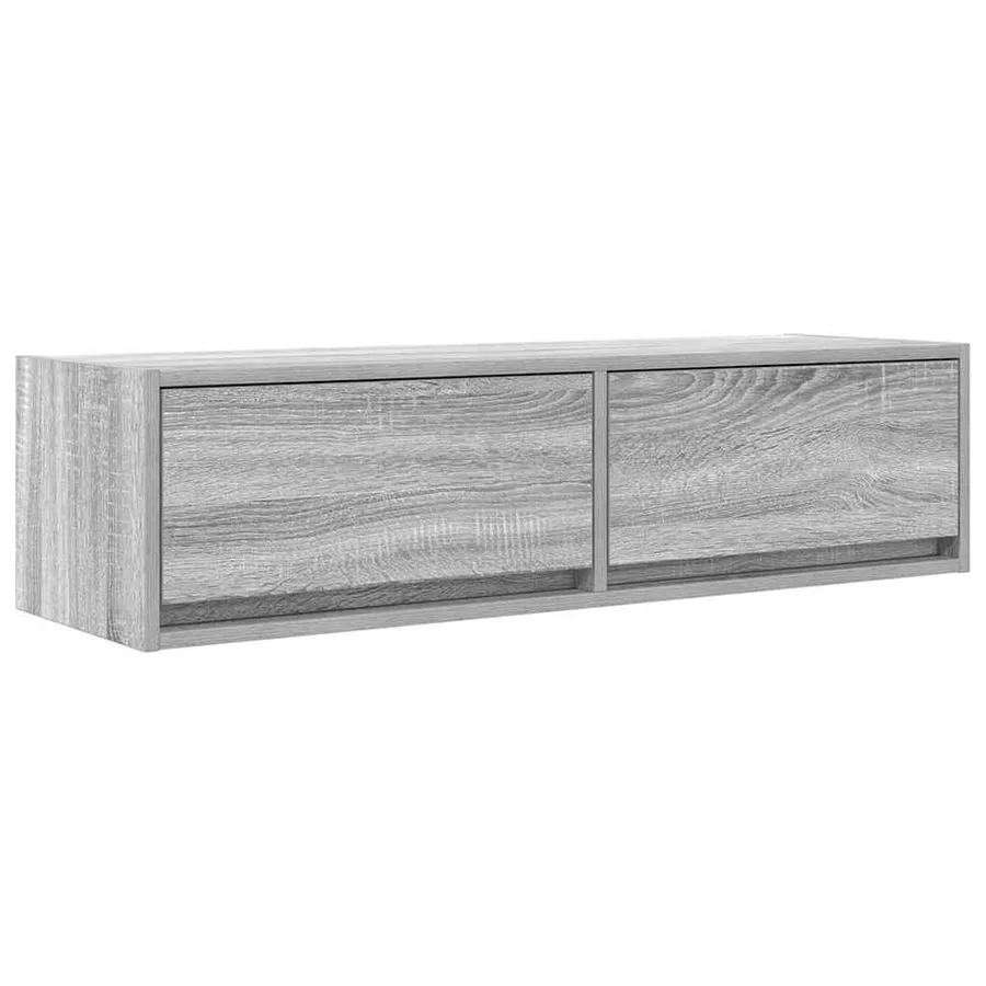 Meuble TV Sonoma gris 100 x 31 x 25,5 cm Bois d'ingénierie - 2
