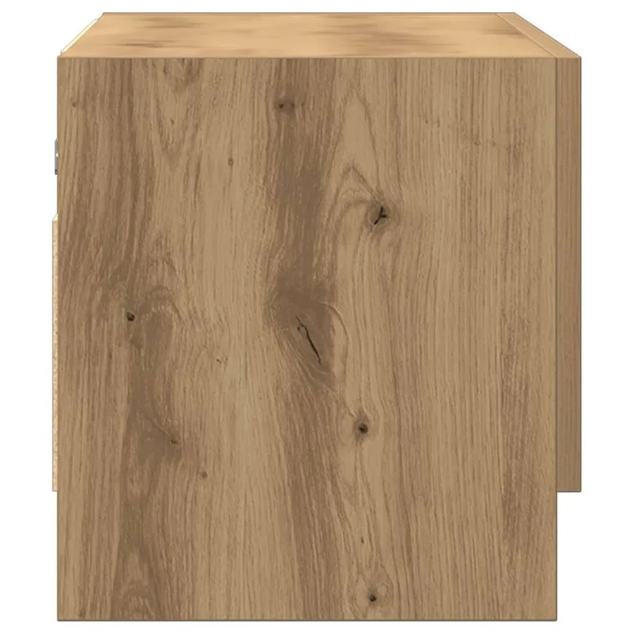 Armoire en chêne artisanal 70x32,5x35 cm bois d'ingénierie - 6