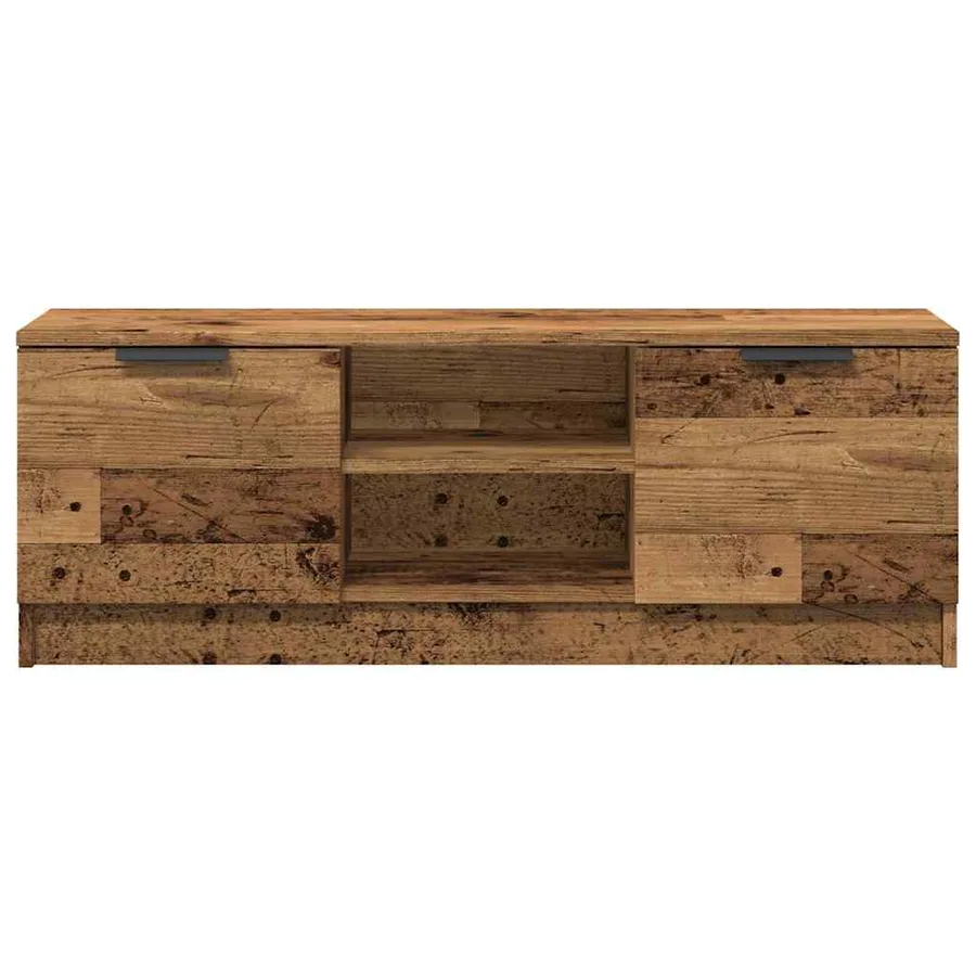 Meuble TV vieux bois 102x35x36,5 cm bois d'ingénierie - 4
