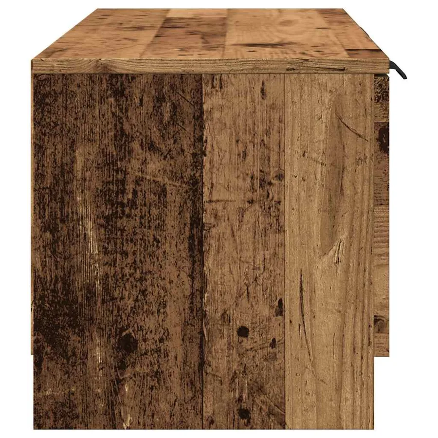 Meuble TV vieux bois 102x35x36,5 cm bois d'ingénierie - 5