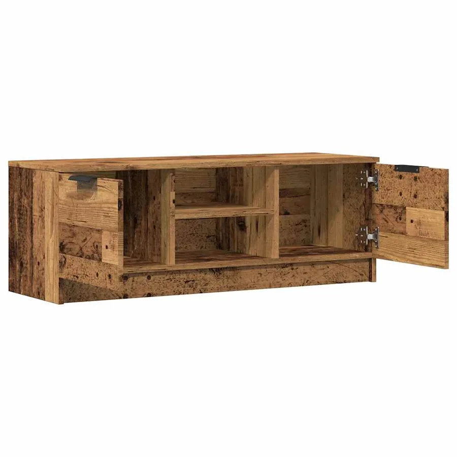 Meuble TV vieux bois 102x35x36,5 cm bois d'ingénierie - 7