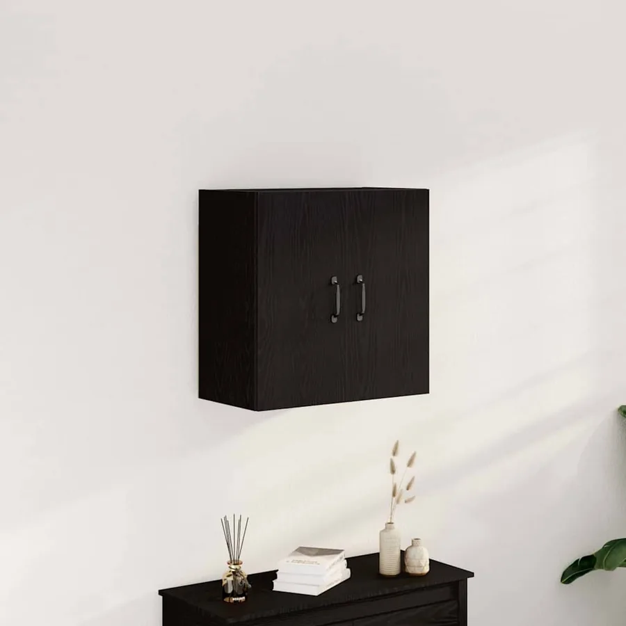 Armoire murale en chêne noir 60 x 31 x 60 cm Bois d'ingénierie