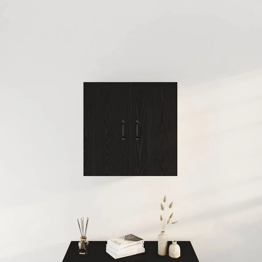 Armoire murale en chêne noir 60 x 31 x 60 cm Bois d'ingénierie - 3