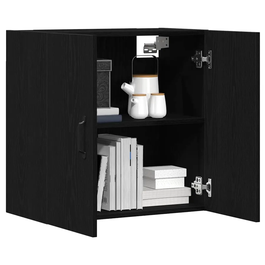 Armoire murale en chêne noir 60 x 31 x 60 cm Bois d'ingénierie - 4