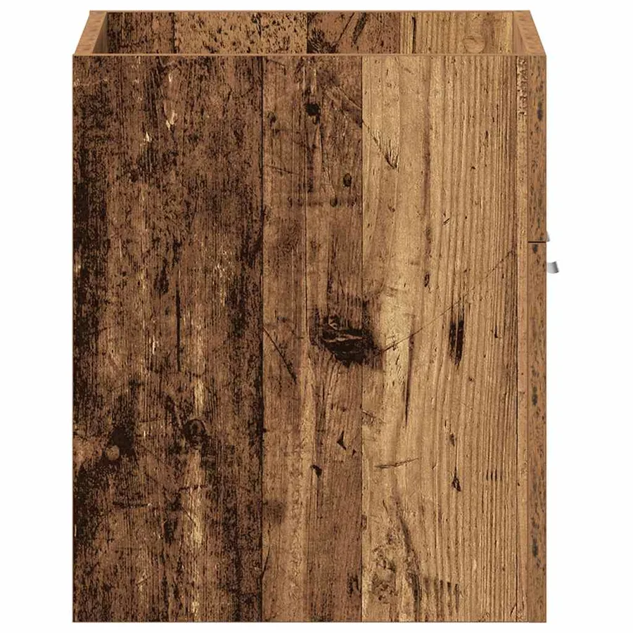 Meuble sous-vasque de salle de bain en bois ancien 60 x 38,5 x 46 cm bois d'ingénierie - 7