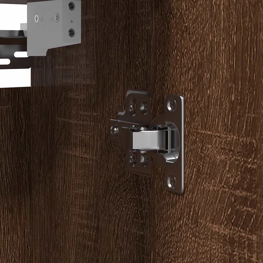 Armoire murale de salle de bain miroir chêne marron 50x21x60 cm - 13