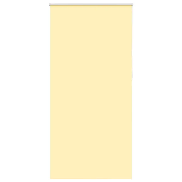 Store enrouleur occultant jaune largeur du tissu 100,7 cm