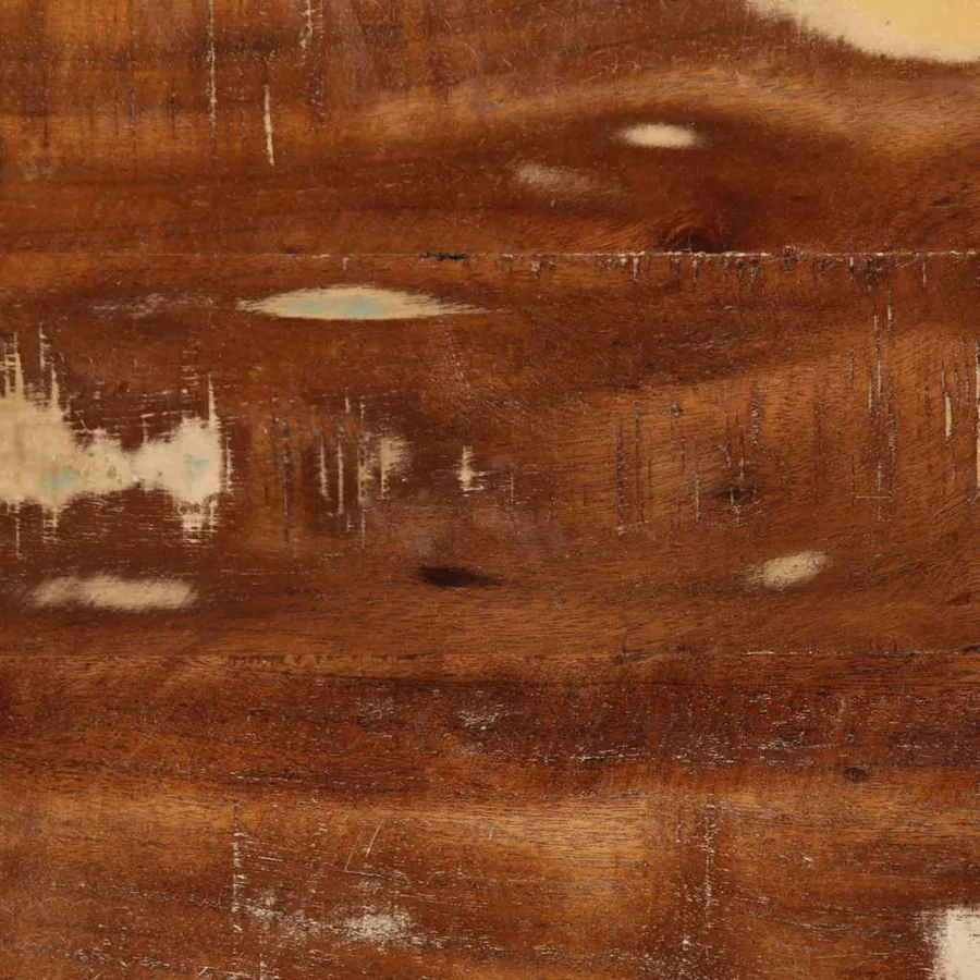 Meuble TV mural 100x32x25 cm bois massif de récupération - 9
