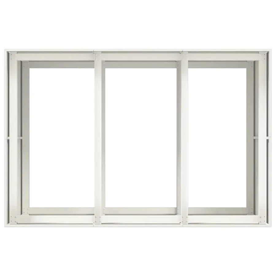 Jardinière blanc 120x80x80 cm acier - 5