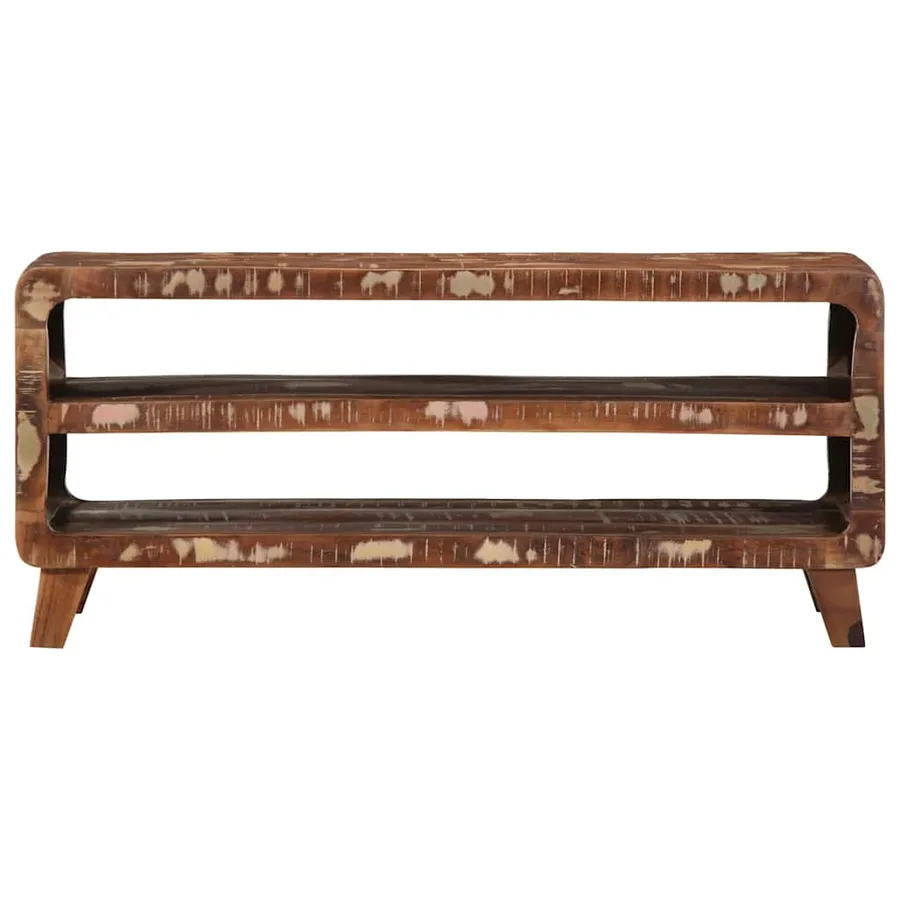 Meuble TV 105x46x32 cm Bois massif de récupération - 2