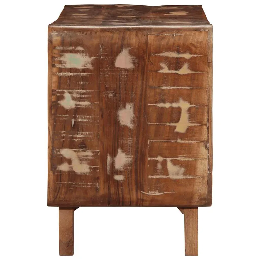 Meuble TV 105x46x32 cm Bois massif de récupération - 3