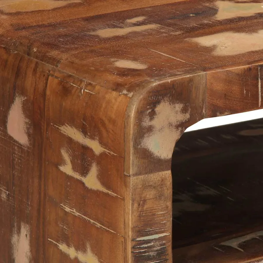 Meuble TV 105x46x32 cm Bois massif de récupération - 4