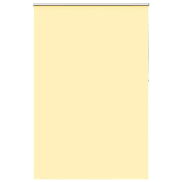 Store enrouleur occultant jaune largeur du tissu 141,6 cm