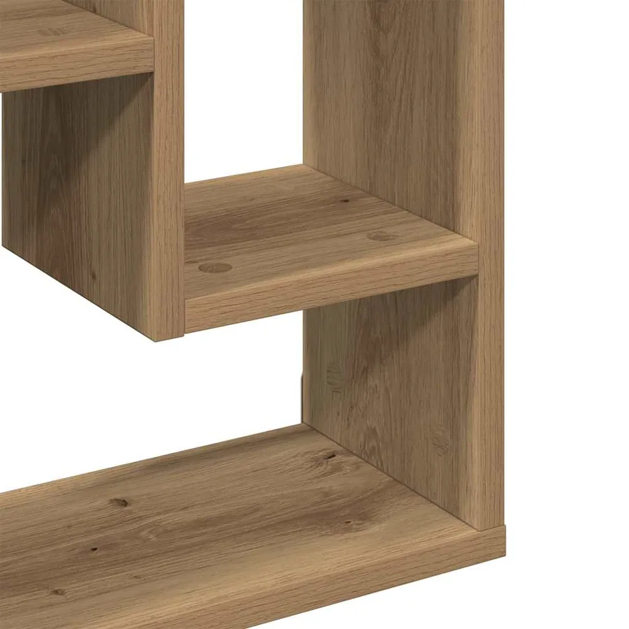 Étagère murale Chêne artisanal 36 x 16 x 90 cm Bois d'ingénierie - 8