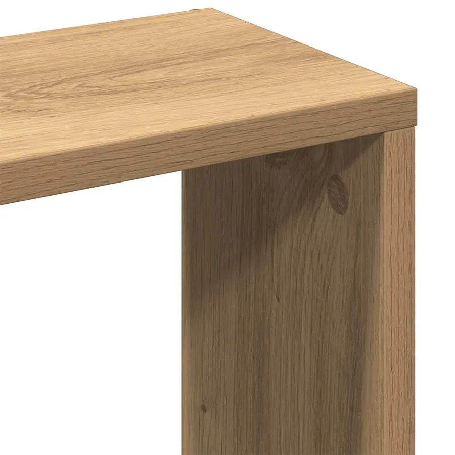 Étagère murale Chêne artisanal 36 x 16 x 90 cm Bois d'ingénierie - 9