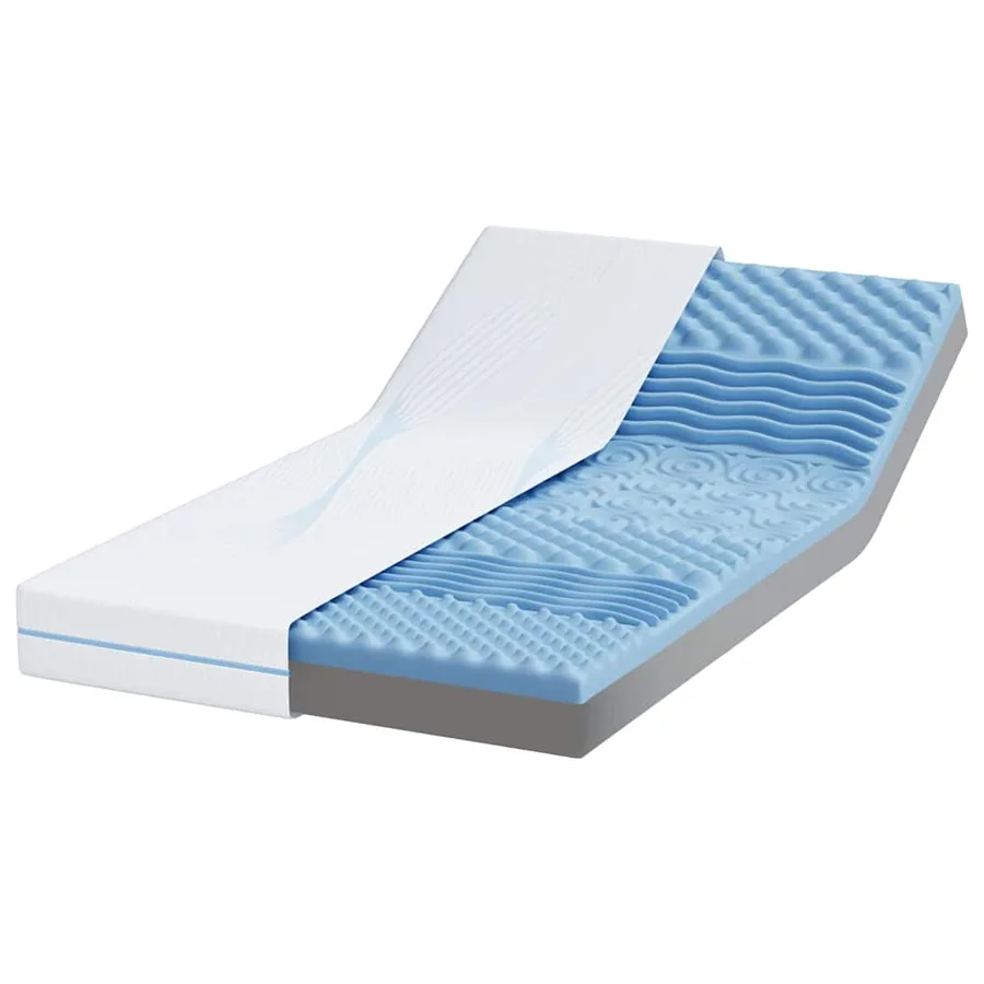 Matelas Moyennement ferme 120 x 200 cm Blanc - 3