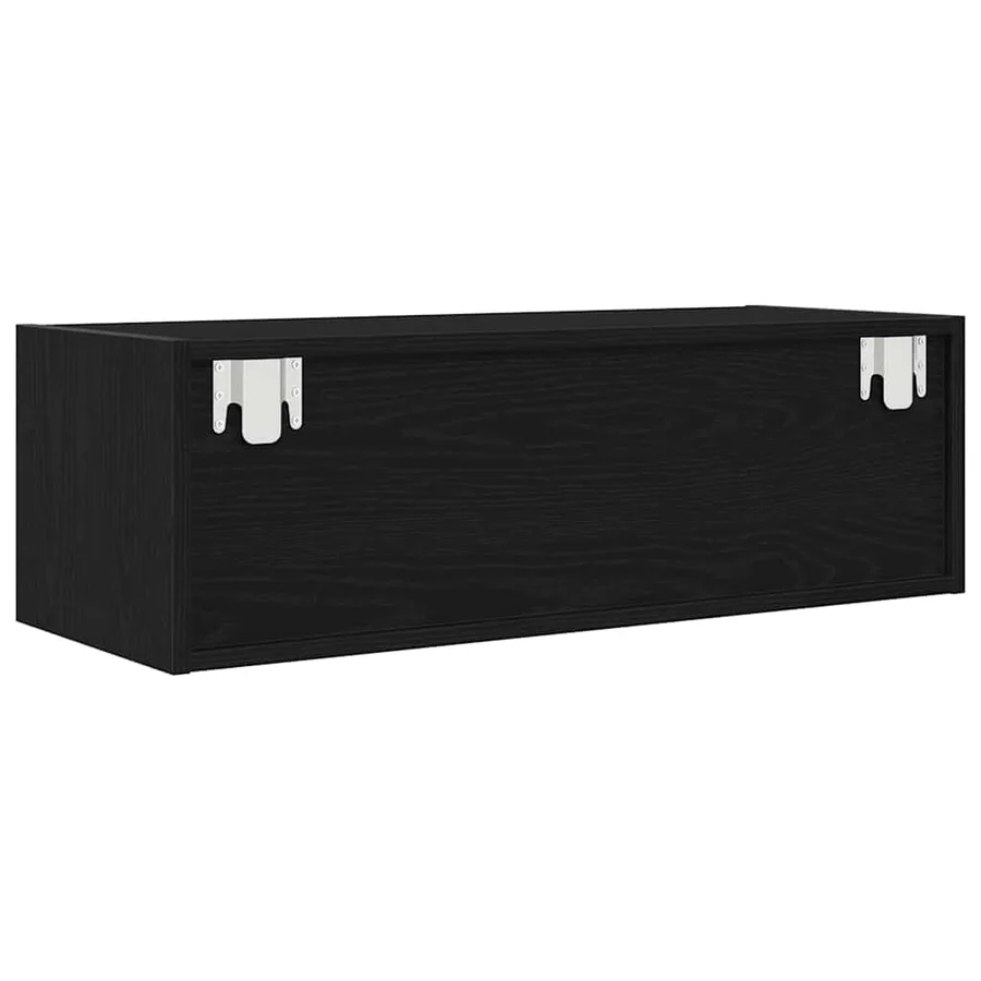 Meuble TV 2 pcs chêne noir 80x31x25,5 cm bois d'ingénierie - 9