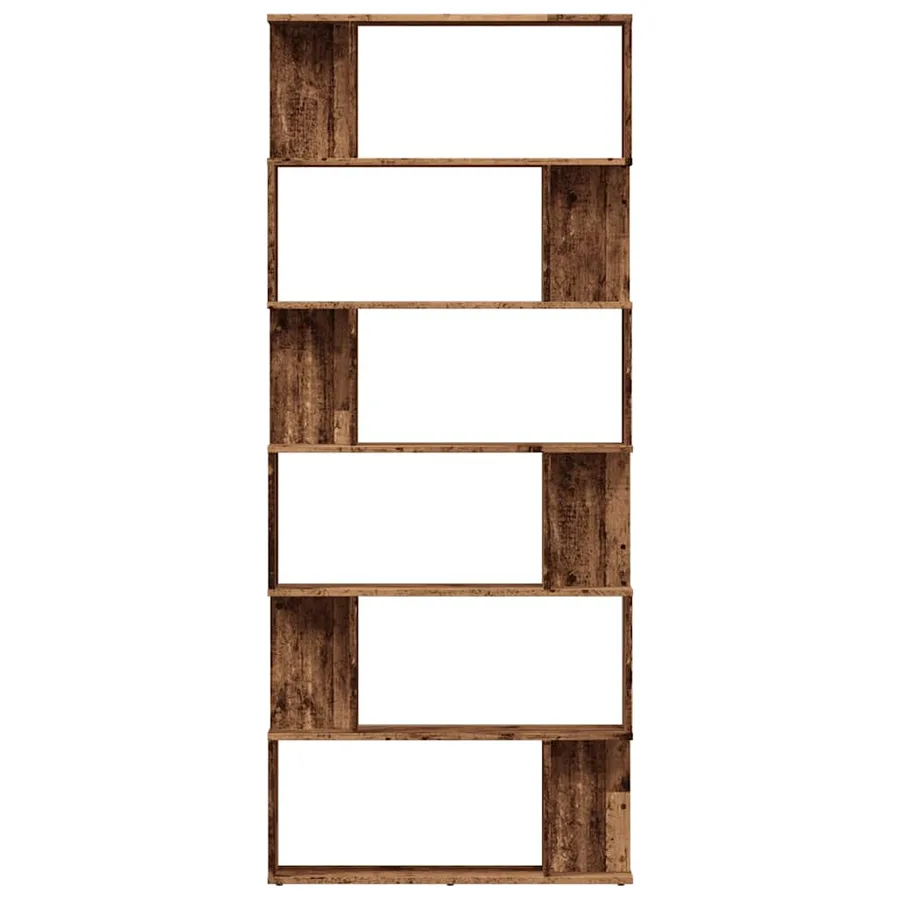 Bibliothèque vieux bois 80x24x192 cm bois d'ingénierie - 4