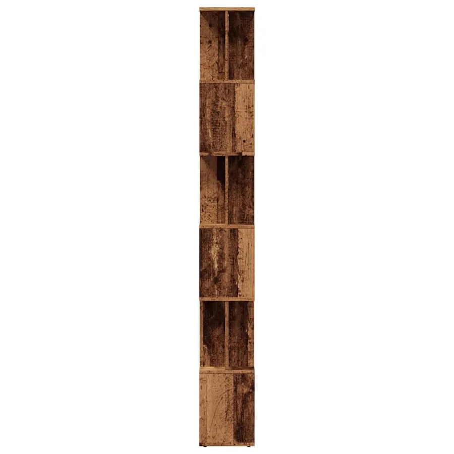 Bibliothèque vieux bois 80x24x192 cm bois d'ingénierie - 5