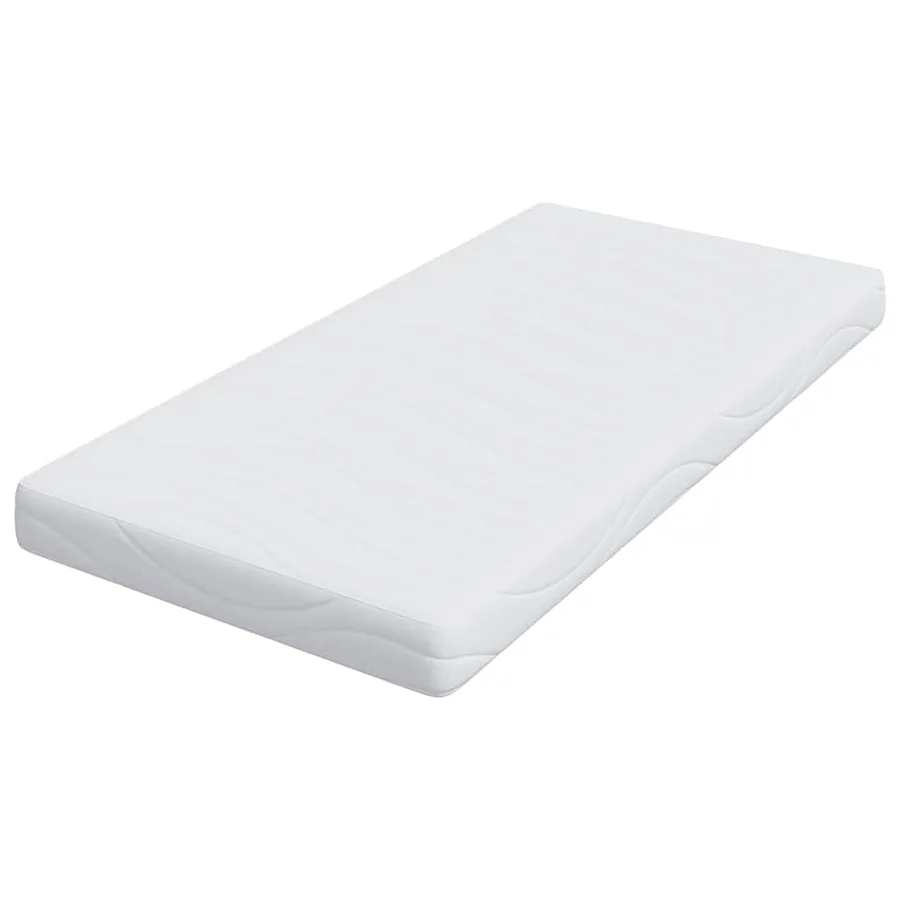 Matelas Blanc 100 x 200 cm Tissu jacquard - 4