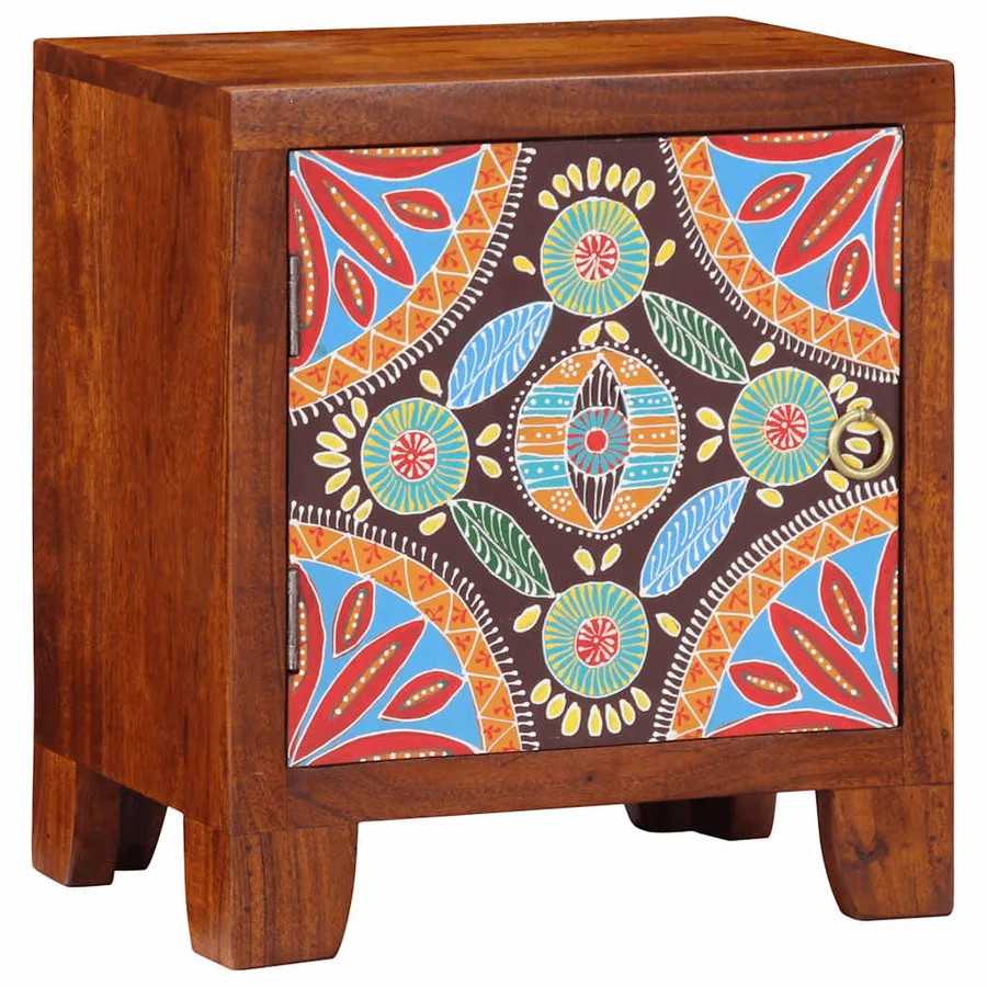 Table de chevet 2 pcs 40x30x45 cm bois d'acacia massif - 10