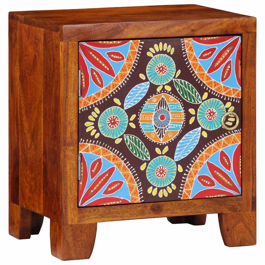 Table de chevet 2 pcs 40x30x45 cm bois d'acacia massif - 11