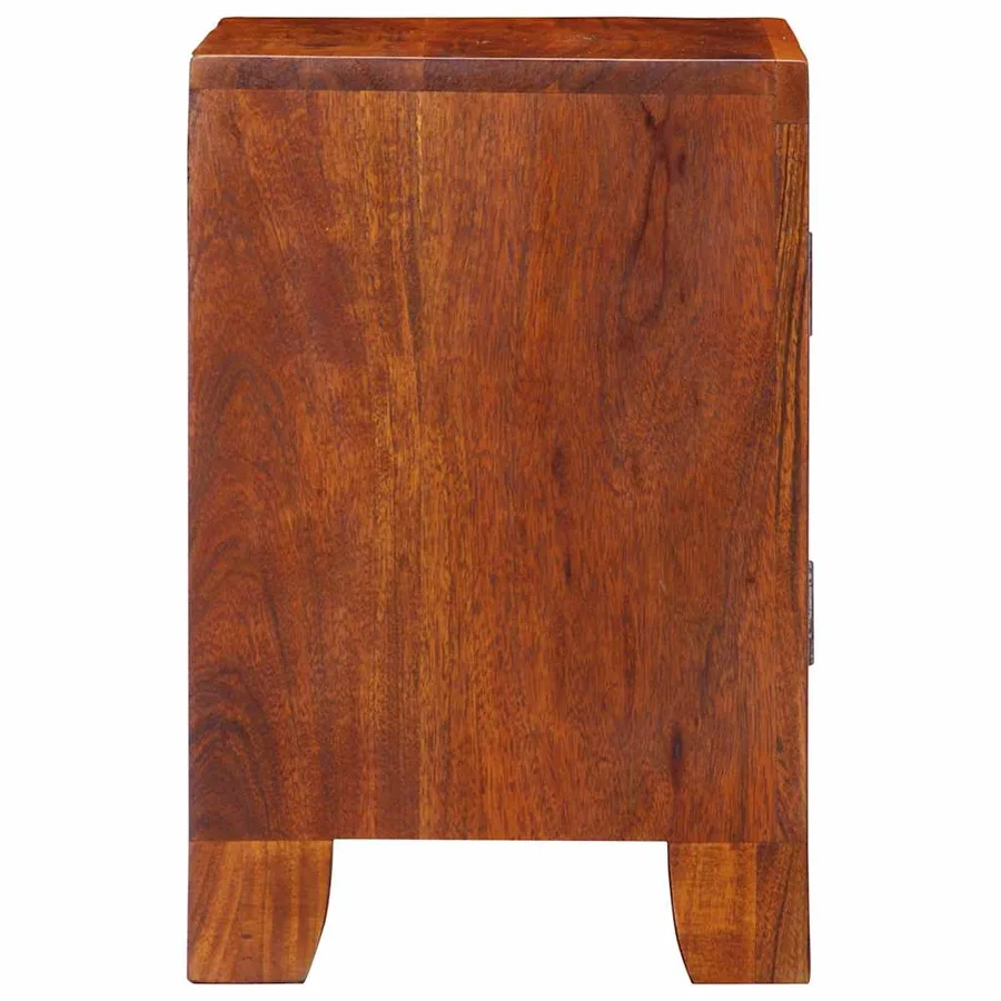 Table de chevet 2 pcs 40x30x45 cm bois d'acacia massif - 3