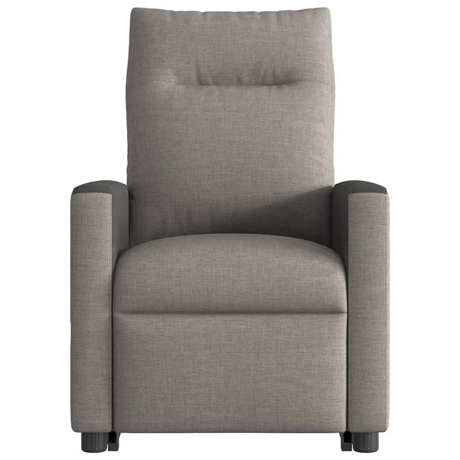 Fauteuil inclinable de massage électrique Taupe Tissu - 5