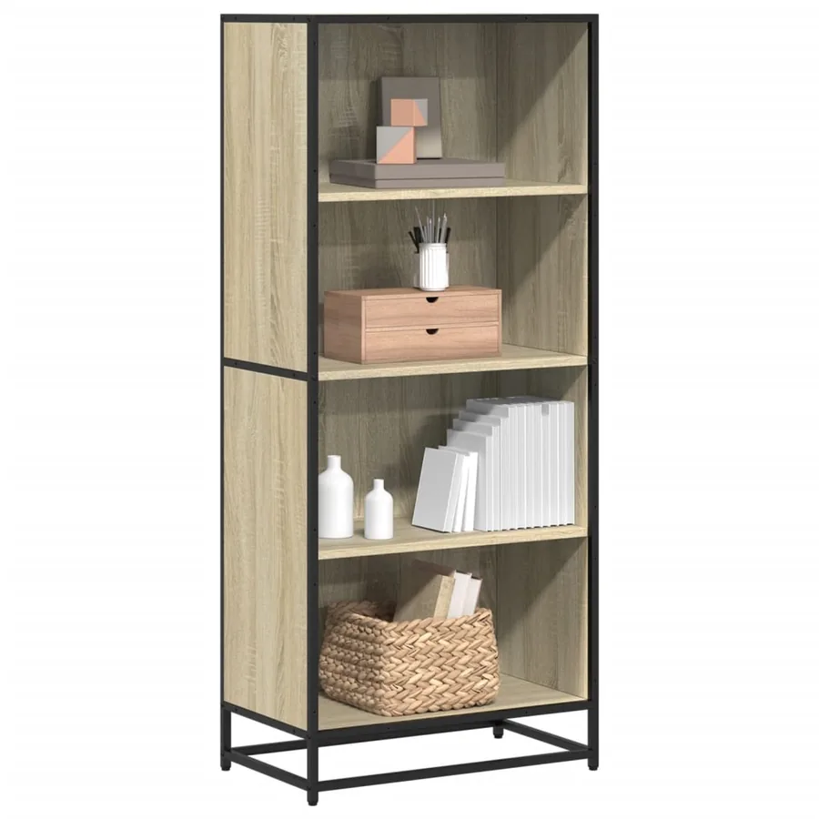 Bibliothèque chêne sonoma 60x35x139 cm bois d'ingénierie