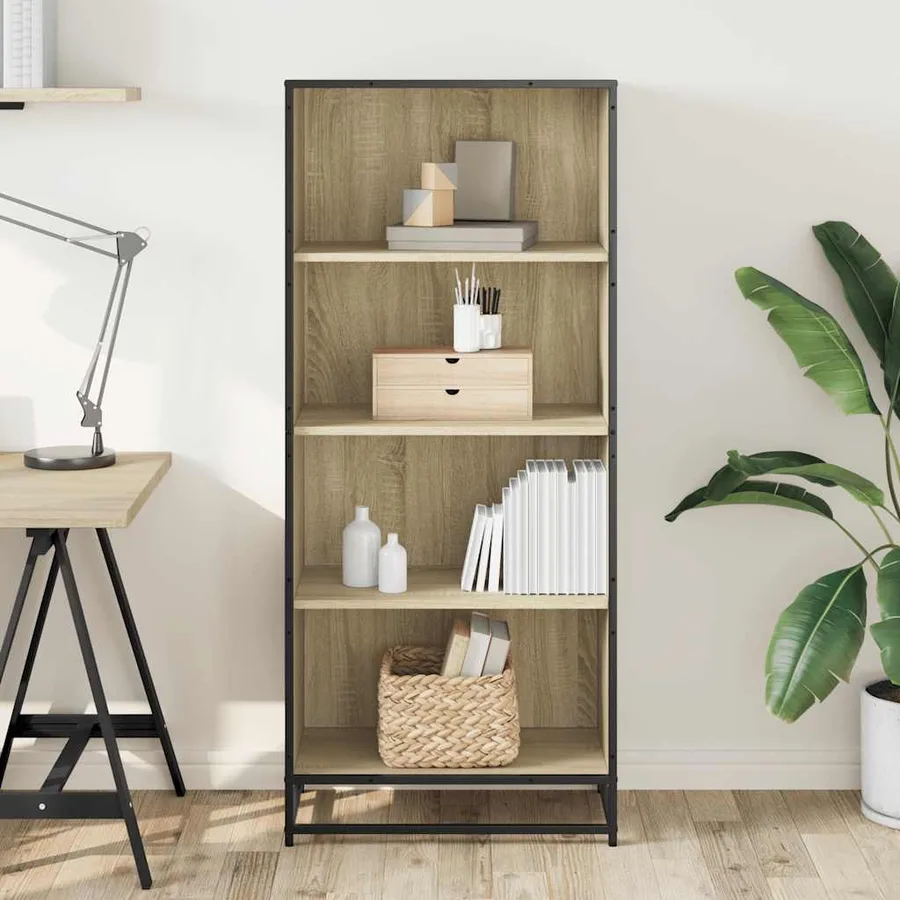 Bibliothèque chêne sonoma 60x35x139 cm bois d'ingénierie - 3